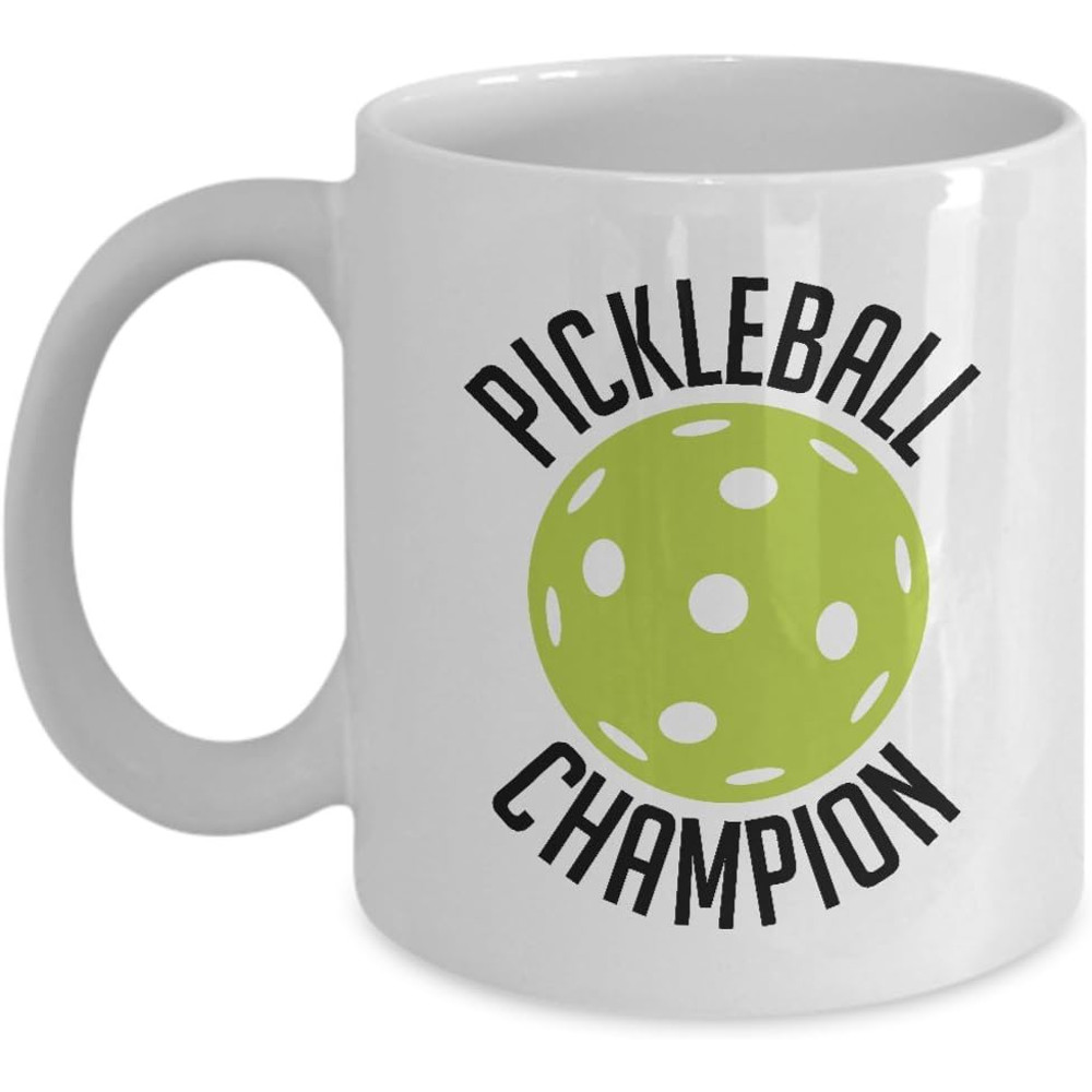 Candid Awe - Gifts For Pickleball Lovers  Pickleball Champion Unique Playing Pickle ball Racket Sports, 11oz, White Mug, Ceramic Coffee Cup.jpg