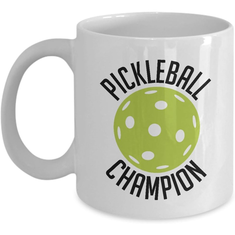 Candid Awe - Gifts For Pickleball Lovers  Pickleball Champion Unique Playing Pickle ball Racket Sports, 11oz, White Mug, Ceramic Coffee Cup.jpg
