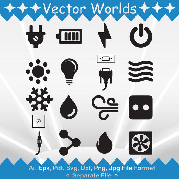 Electric Icon svg, Electric Icons svg, Electric, Icon, SVG, - Inspire ...