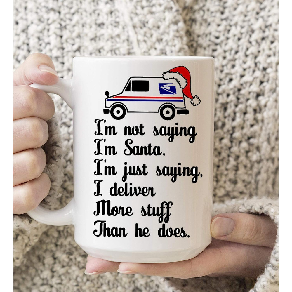 Christmas Mailman Personalized Coffee Mug - Christmas Coffee Tumbler - Mailman Coffee Travel Mug - Mailman Gift - Post Office Coffee Mug.jpg