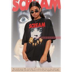 drew barrymore scream shirt, let's watch scary movie shirt, scary horror tees, kill3r homage fan t-shirt sidney, stu mat