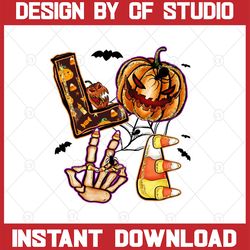 Halloween PNG , Halloween Sublimation Designs Downloads , Love Halloween PNG , Sublimation PNG , Digital Downloads