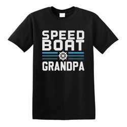 speedboat grandpa classic adult t-shirt