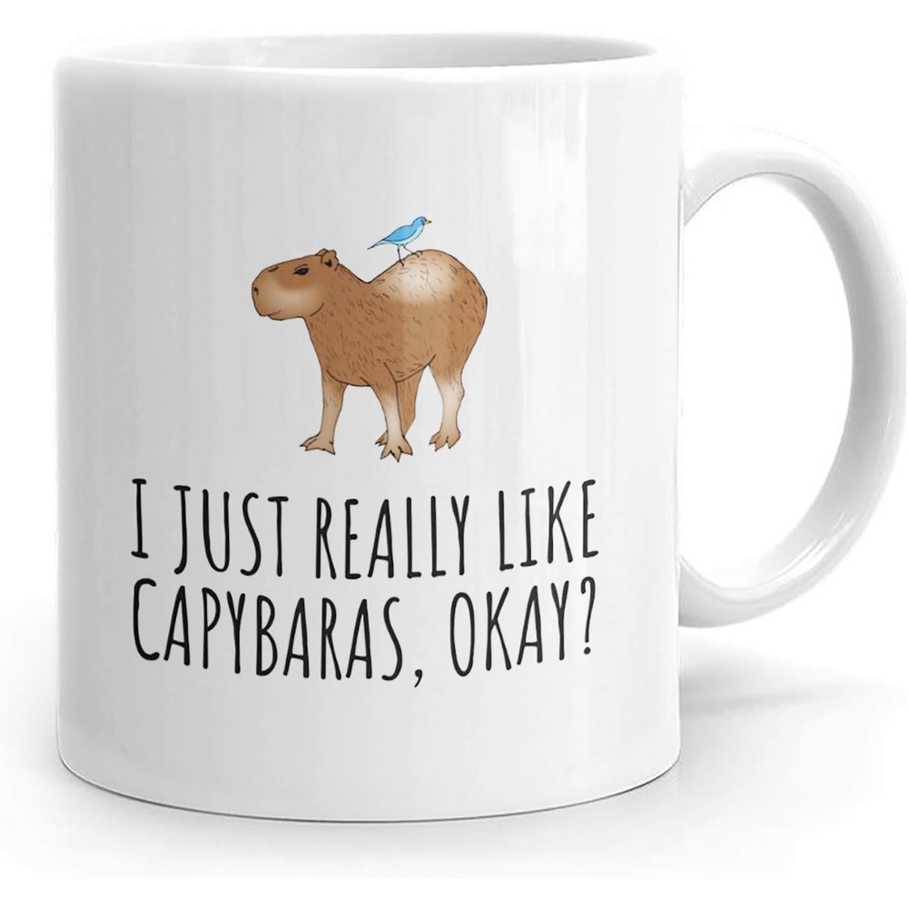 PassionWear Funny Capybara Mug - Capybara Lover Gift Idea - Capybara Gift - I Just Really Like.jpg