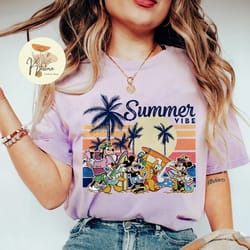disney summer vintage shirt, disney retro summer shirt, mickey and friends summer shirt, disney family summer shirts, mi