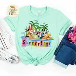 disney summertime shirt, disney summer vintage shirt, mickey and friends summer shirt, disney family summer trip shirts,
