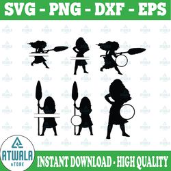 moana svg bundle, disney's moana svg cut files, moana silhouette svg bundle, moana clipart, moana dxf, cut files for cri