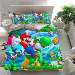 super mario bedding sets, super mario bedding, bedroom decor, decorations for home bedding sets, bedding luxury