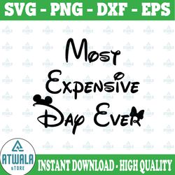 most expensive day ever svg digital file cricut sublimation png disneyworld disneyland vacation shirts silhouette vacati