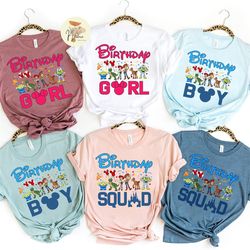 disney toy story birthday boy shirt, toy story birthday girl shirt, toy story birthday squad shirt, woody shirt, buzz li