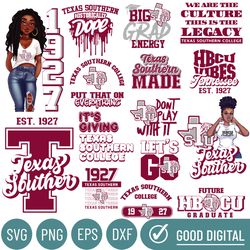 texas southern university svg, hbcu collection, new hbcu 2023, hbcu svg, historically black college designs svg