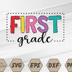 1st Grade Team First Grade Squad Svg, Eps, Png, Dxf, Digital Download