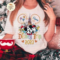 disney trip 2023 shirt, disneyland 2023 shirt, mickey and friends shirt, disney family trip shirts, disney balloon shirt