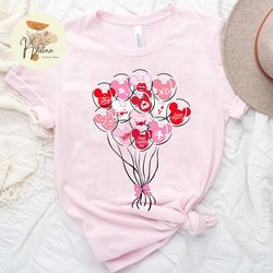 disney valentine shirt, disney balloons shirt, disney valentine balloons shirt, disney valentine's day shirts, disney ho