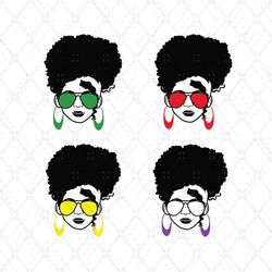 black girl melanin natural hair svg bundle