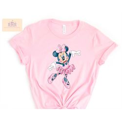 women's minnie mouse ballerina shirt, family disney shirt, matching minnie shirt, mouse ballerina shirt, minnie birthday