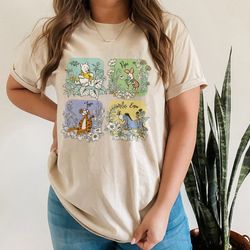 retro pooh bear and friends shirt, retro winnie the pooh, disney pooh bear shirt, walt disney world shirt, disney family