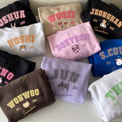 seventeen characters shirt, seventeen world tour 2022 be the sun shirt, seventeen scoups, jeonghan, joshua, jun, hoshi,