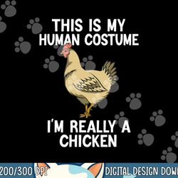 simple halloween costumes for men women funny chicken png, sublimation copy