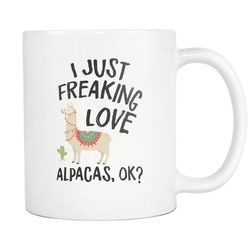 alpaca gift alpaca mug alpaca fan gift for alpaca fan alpaca lover mug for alpaca lover gift i just freaking love alpaca