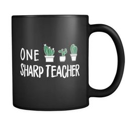 sharp teacher black mug, teacher gifts, teacher appreciation, back to school gift, teacher coffee mug, teacher mugs, tea
