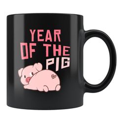 year of the pig gift, year of the pig mug, chinese zodiac gift, chinese zodiac mug, zodiac sign gift, zodiac mug, year o