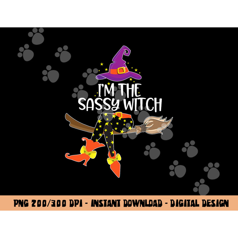 Im the Sassy Witch Shirt Halloween Matching Group Costume  png,sublimation copy.jpg