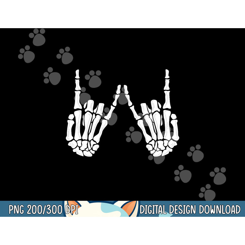 Skeleton Hand Gestures - Rock Skeleton Hands - Halloween png, sublimation copy.jpg