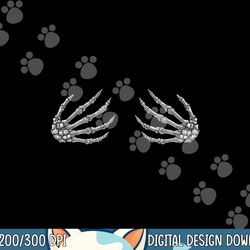 skeleton hands women - spooky halloween rock band concerts png, sublimation copy
