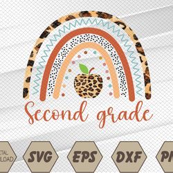 2nd grade rainbow team second grade squad svg, eps, png, dxf, digital download