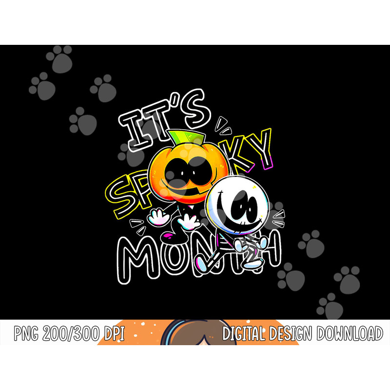 Skid and Pump It s Spooky Month Retro tee for Boy Funny Kids png, sublimation copy.jpg