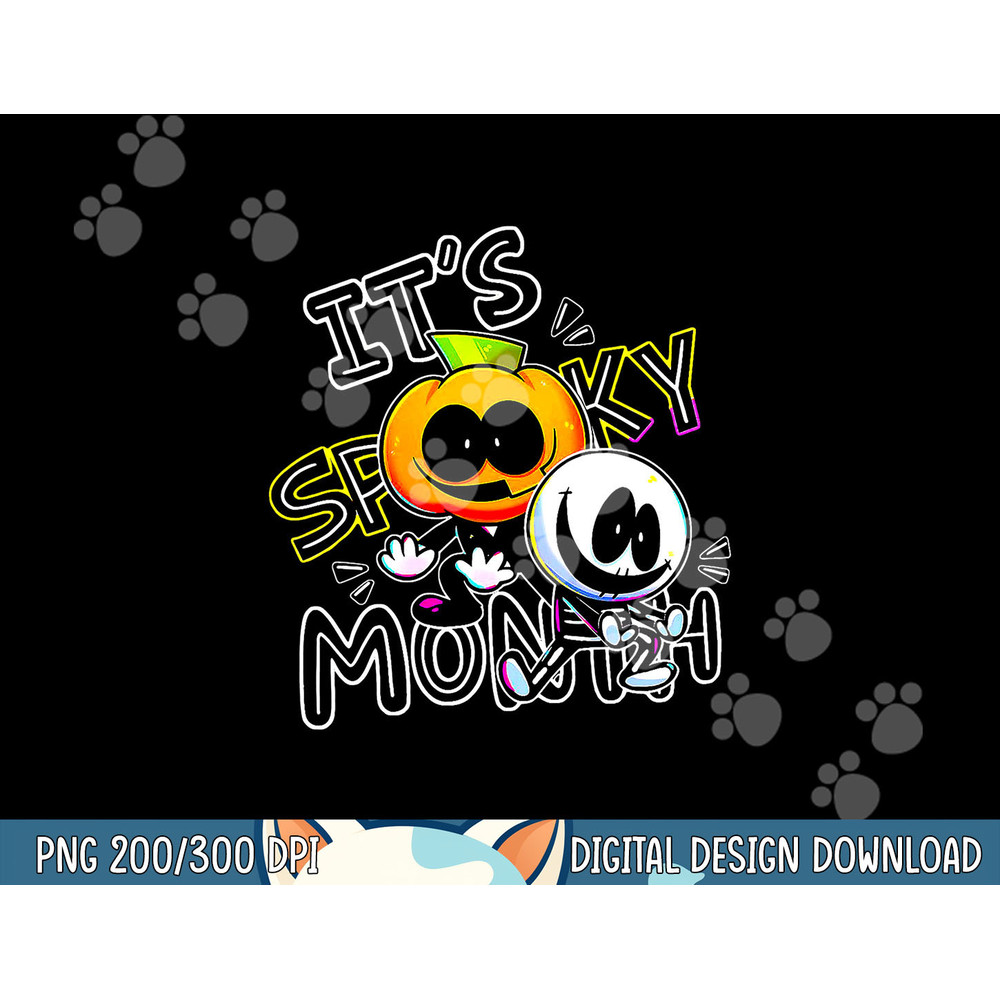 Skid and Pump It s Spooky Month Retro tee for Boy Funny Kids png, sublimation copy.jpg