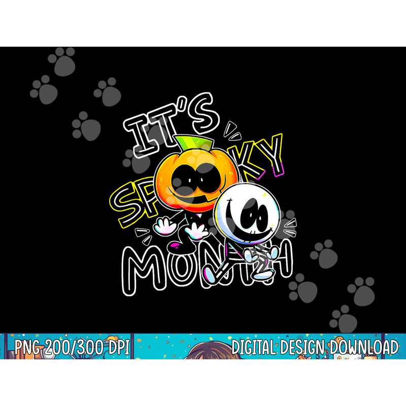 Skid and Pump It s Spooky Month Retro tee for Boy Funny Kids png, sublimation copy.jpg