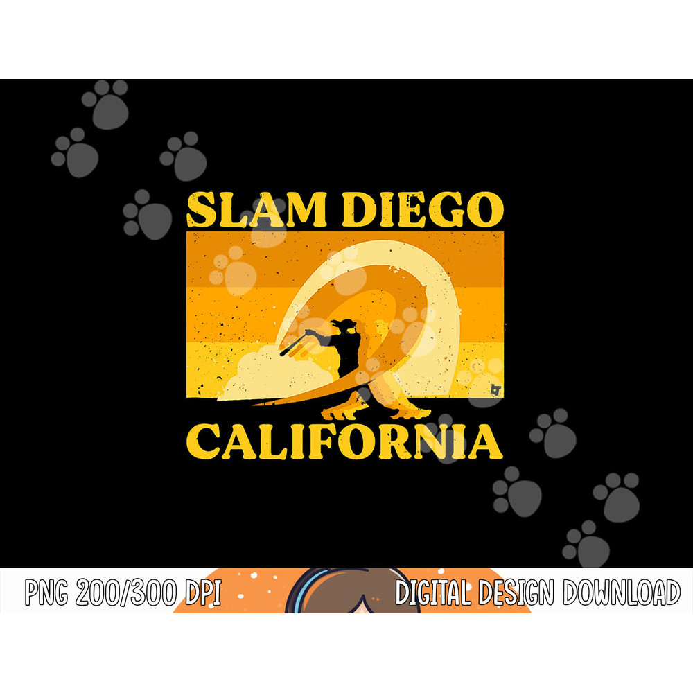 Slam Diego Surf Vibes - San Diego Baseball png, sublimation.jpg