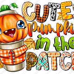 cutest pumpkin in the patch png, fall pumpkin sublimation designs downloads, toddler kids halloween
