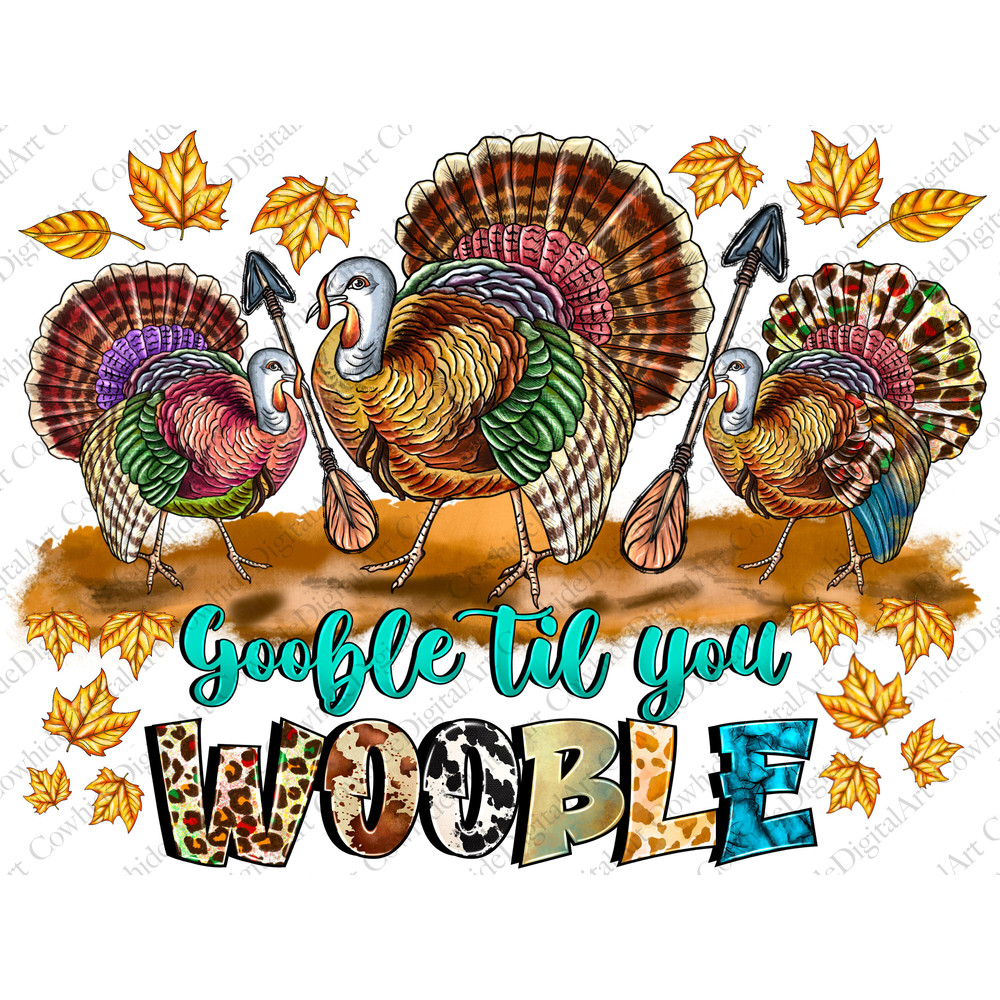 Gobble Til You Wobble Thanksgiving Turkey Png, Thanksgiving Png,Thanksgiving Clipart,Turkey Clipart,Png Sublimation Design,Instant Download - 1.jpg