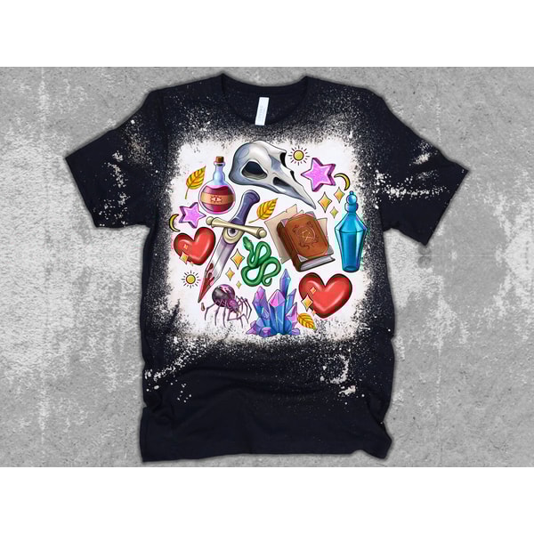 Halloween png, spooky clipart, ghost Sublimation, Digital Download, Pumpkin png, Trick or Treat png, Witchcraft Doodles PNG - 2.jpg