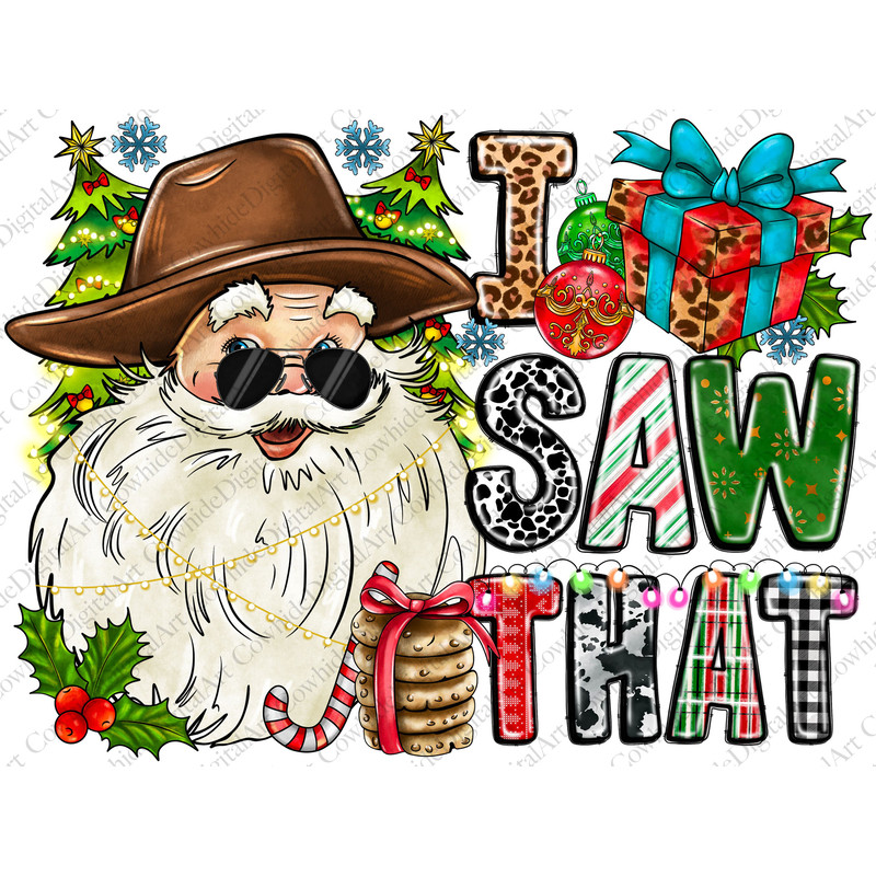 I Saw That Png, Merry Christmas Png, Santa Claus Png, Christmas Design, Christmas Tree Png, Santa, Digital Download, Sublimation Design - 1.jpg