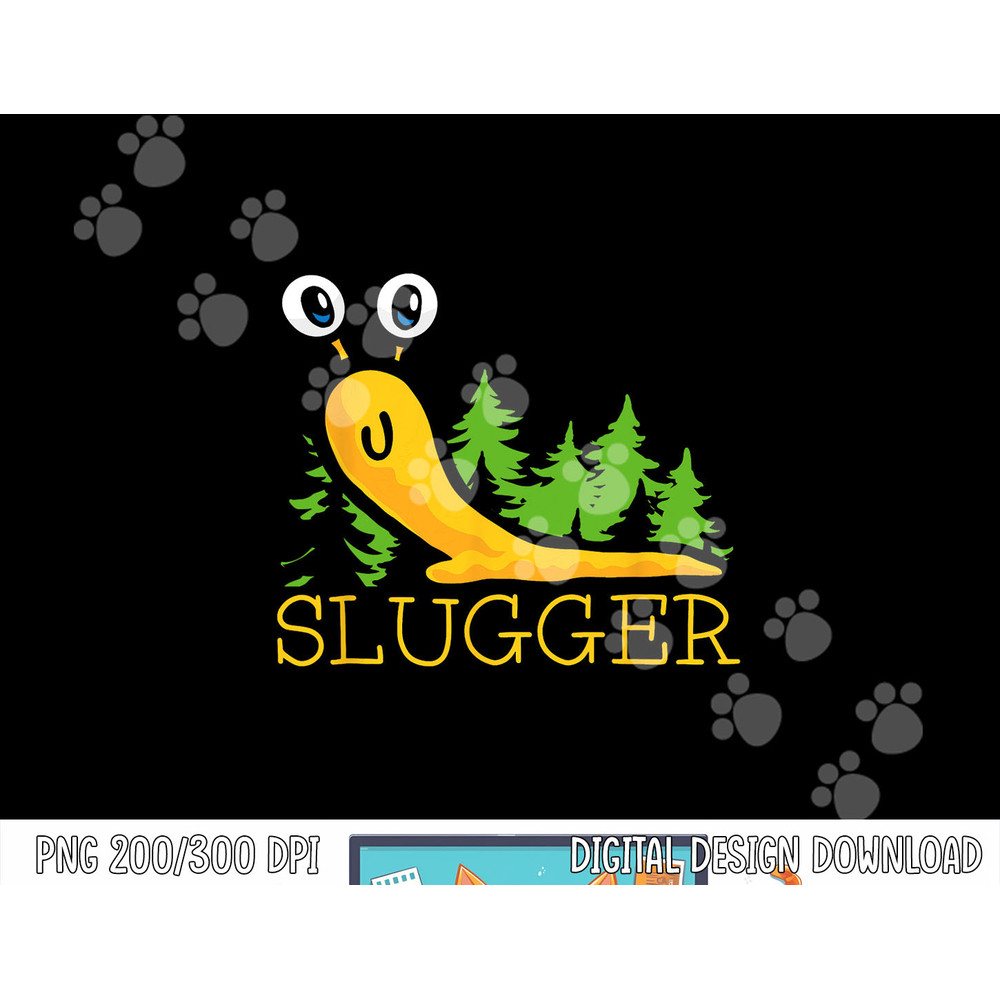 Slugger Slug – Funny Banana Slug Expert Baseball Game Player png, sublimation.jpg