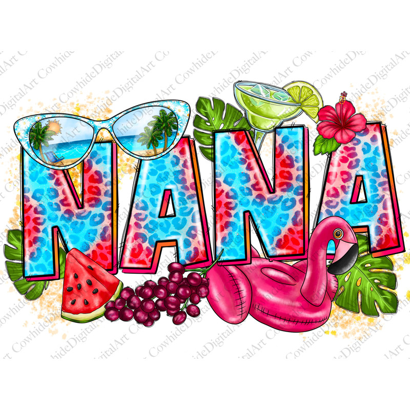 Summer Nana png sublimation design download, Nana png, summer vibes png, summer holiday png, sublimate designs download - 1.jpg