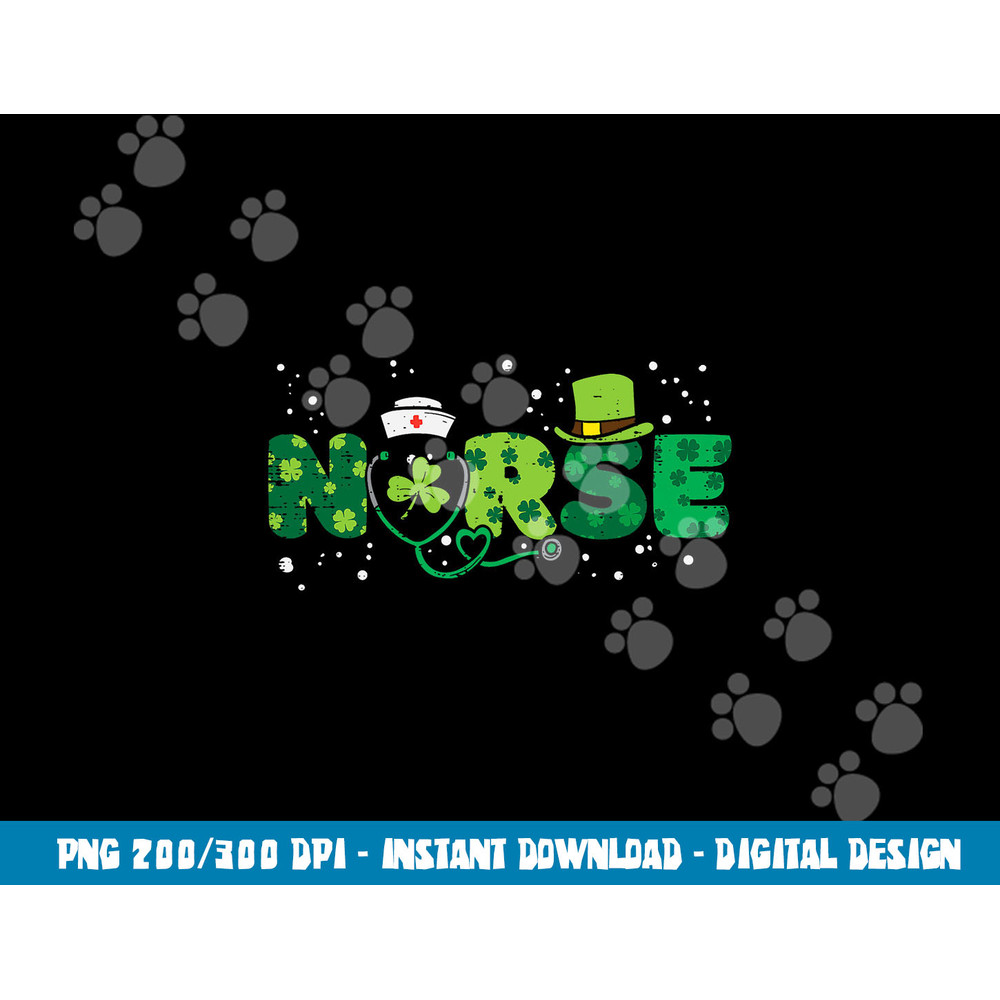 Irish Nurse Stethoscope Scrub St Patricks Day Nurses Women png,sublimation copy.jpg