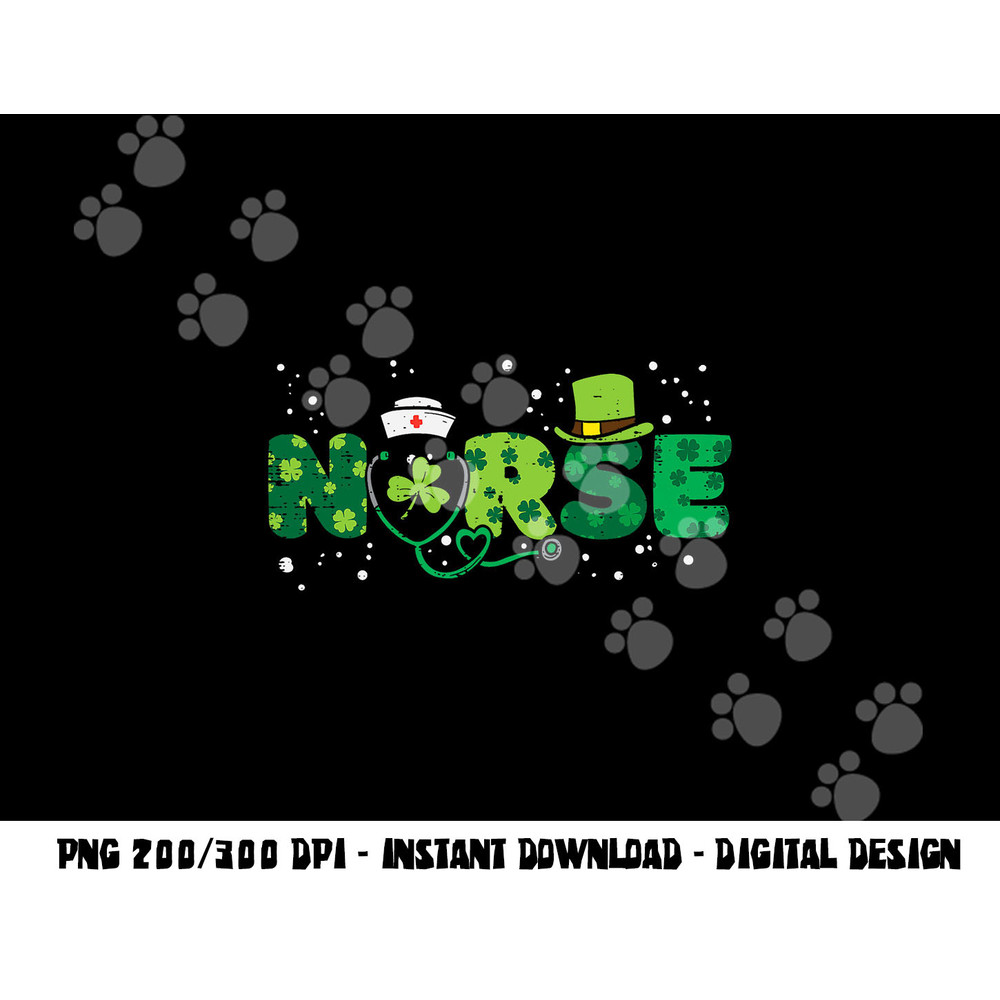 Irish Nurse Stethoscope Scrub St Patricks Day Nurses Women png,sublimation copy.jpg