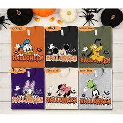 halloween disney characters shirts, halloween disneyland shirts, disney world trip, disney family shirts, disney hallowe