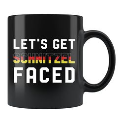 schnitzel mug, oktoberfest mug, funny german gift, drinking mug, funny oktoberfest gift, funny drinking gift, german dri