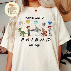 disney toy story shirt, you've got a friend in me, toy story characters, woody buzz lightyear, to infinity and beyond, d