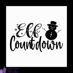 elf countdown svg, christmas svg, christmas elf svg, countdown svg