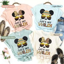 let's get wild animal kingdom shirts, disney family safari shirt, disney matching shirts, family 2023 shirt, disney shir