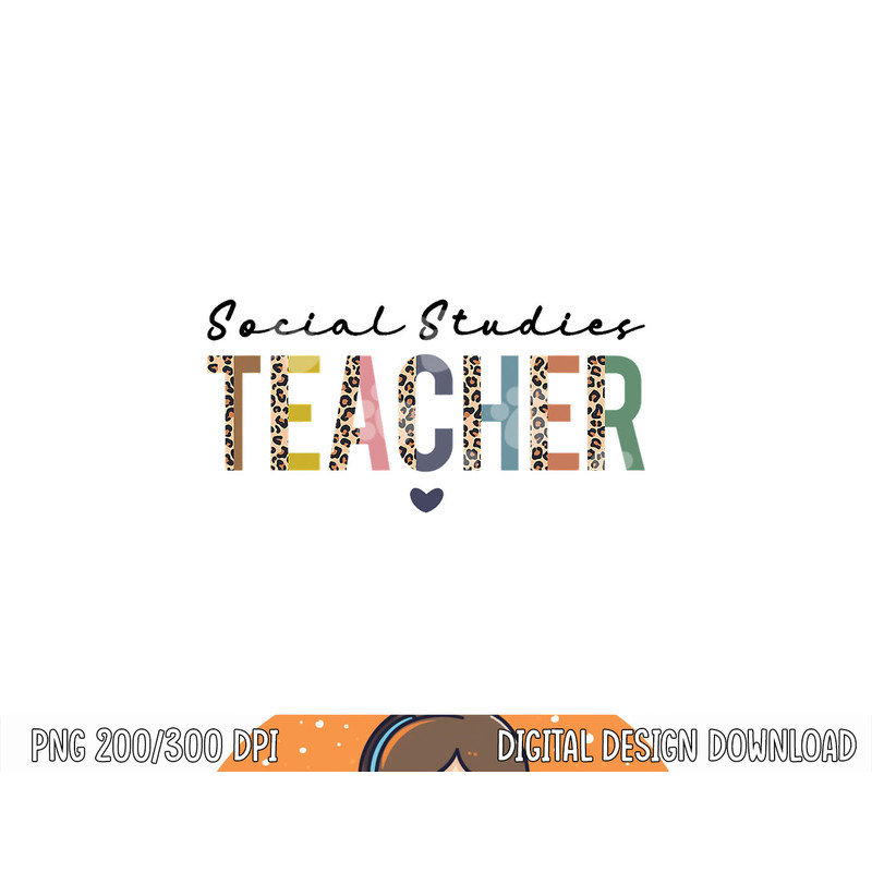 Social Studies Teachers Boho Social Studies Teacher png, sublimation copy.jpg