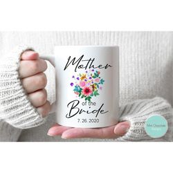 mother of the bride 3 - mother of the bride gift from daughter, wedding mug funny, gift for mom on wedding day, custom w