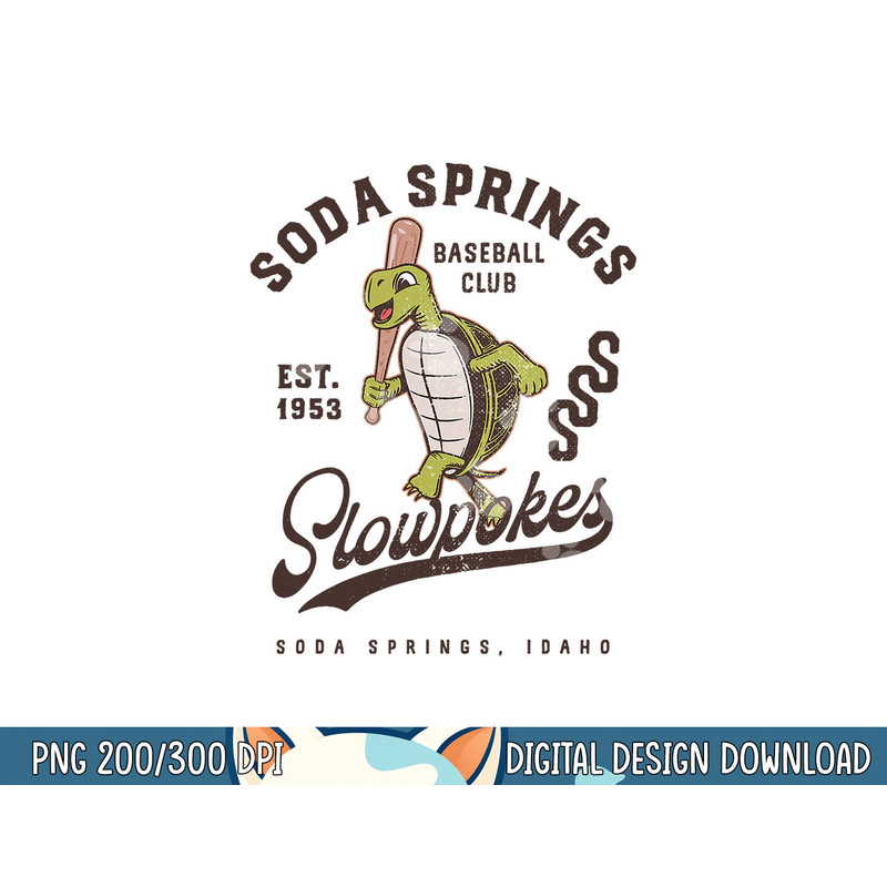 Soda Springs Slowpokes Retro Minor League Baseball Team png, sublimation.jpg